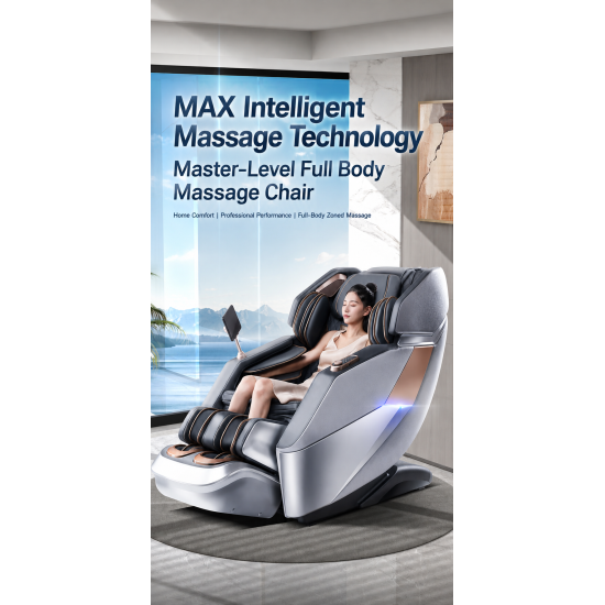 AUX 4DSL Smart Full Body Massage Chair – 152cm SL Trackv image