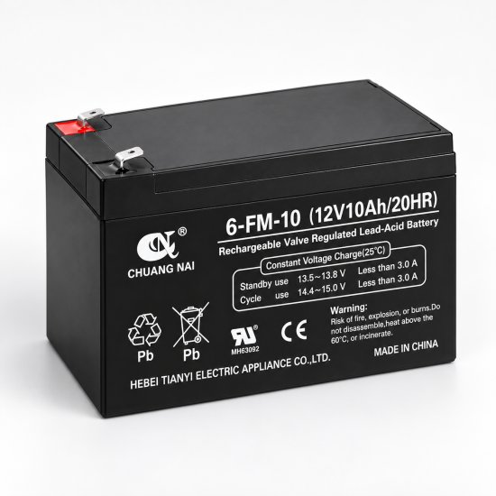 CHUANG NAI 12V 10Ah Rechargeable Lead Acid Battery image