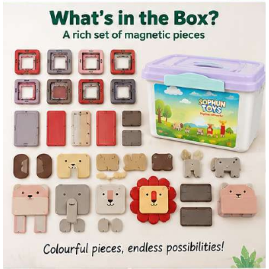 Forest Animals Magnetic Blocks Electrical Appliances image