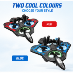 E69 RC Fighter Aircraft with Gyro & LED Lights