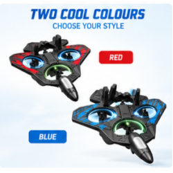 E69 RC Fighter Aircraft with Gyro & LED Lights