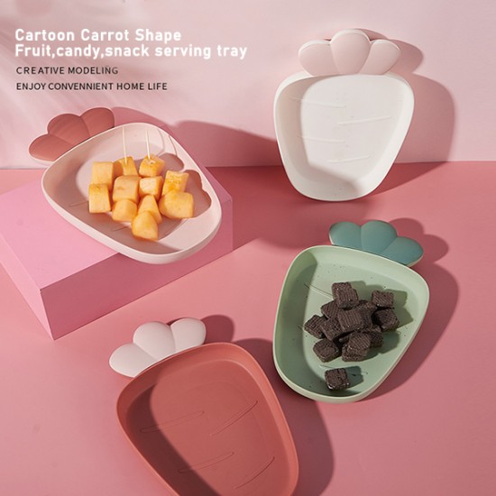 Cartoon Carrot Shape Fruit Food, Candy, Snack Tray image