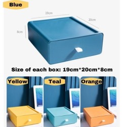 Colourful Plastic Stackable Drawing Table Organiser
