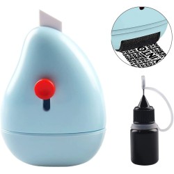 Parcel Cutter with Identity Theft Waterproof  Protection Roller Stamp, Address Blocker Stamp with One Refill Parcel Cutter with Identity Theft Waterproof  Protection Roller Stamp, Address Blocker Stamp with One Refill