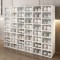 Stackable Plastic Shoe Storage Boxes With Clear Door 6 Pieces