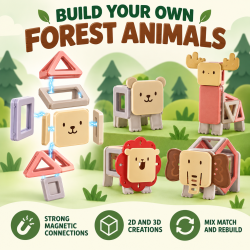 Forest Animals Magnetic Blocks