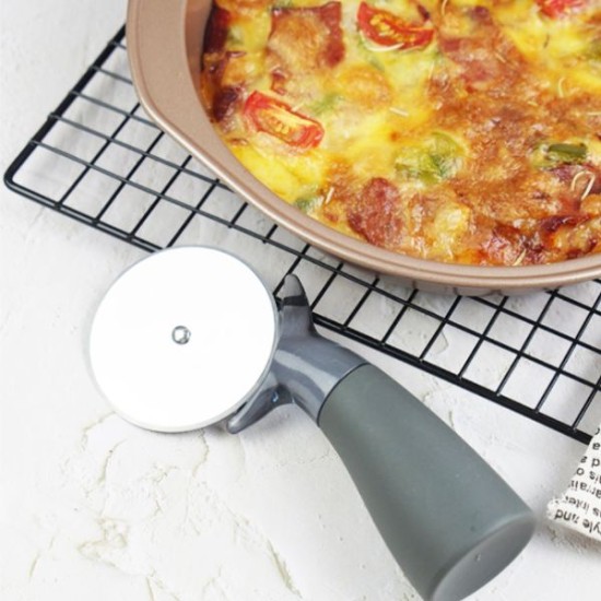 Professional Pizza Cutter Wheel with Ergonomic Design Silicone Handle Kitchenware, Kitchen image