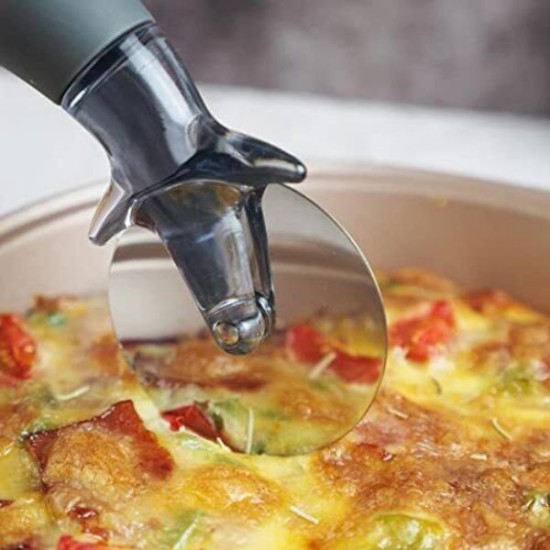 Professional Pizza Cutter Wheel with Ergonomic Design Silicone Handle Kitchenware, Kitchen image
