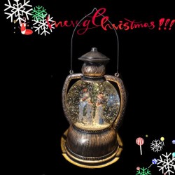 Christmas Snowman Family Snow Globe