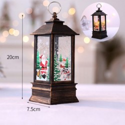 Christmas Table Decoration Glitter Snow LED Box