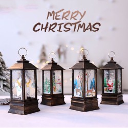 Christmas Table Decoration Glitter Snow LED Box Christmas Table Decoration Glitter Snow LED Box