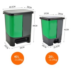 Classified Waste Recycling Trash Bin 20L/40L for Indoor Use Classified Waste Recycling Trash Bin 20L/40L for Indoor Use