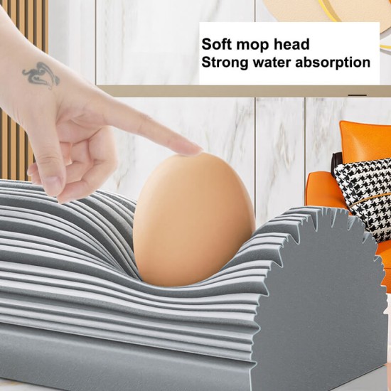 Sponge Mop type floor cleaning tool with 1 Absorbent Sponge Heads Household Cleaning, Mops & Buckets, Cloths & Sponges, Bathroom image