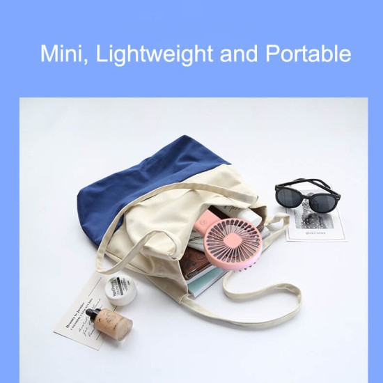 Handheld Fan Mini Fan Portable Fan Adjustable with USB charge image