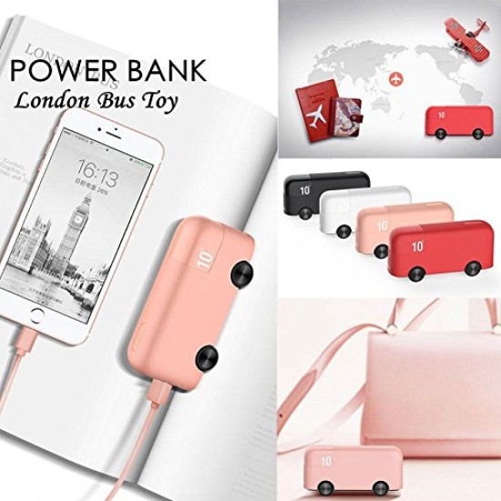 Portable Cute London Bus 10000mAh Power Bank image