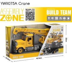 Assemble DIY Engineering Vehicles Truck Brick Blocks Toys with Light Sound Christmas Gifts