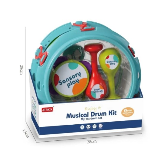 Interactive Musical Drum Kit for Babies | 6 Toy Instruments | Stimulate Senses and Spark Creativity Entertainment & Toys, Children's Room image