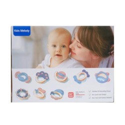 Baby Teether and Rattle 8 in 1 Set Baby Teether and Rattle 8 in 1 Set