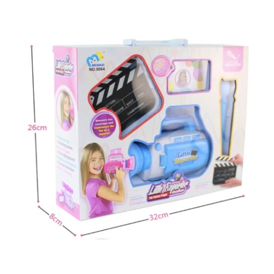 Children's Reporter Journalist Play Set with Camera and Microphone image