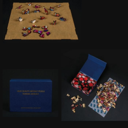 Christmas Theme Wooden Jigsaw Puzzle 200Pcs in Gift Box Christmas Theme Wooden Jigsaw Puzzle 200Pcs in Gift Box