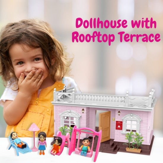 Dollhouse with Rooftop Terrace Endless Play Possibilities! Entertainment & Toys, Children's Room image