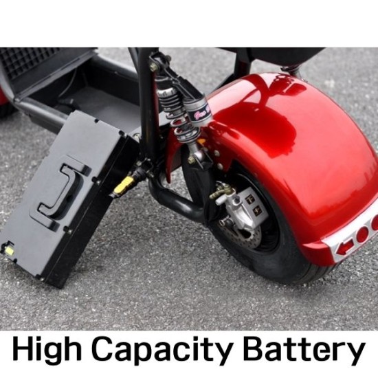 Electric Motorcycle with 60v Battery and Shock Absorption Vacuum Tire -Pick-up only image