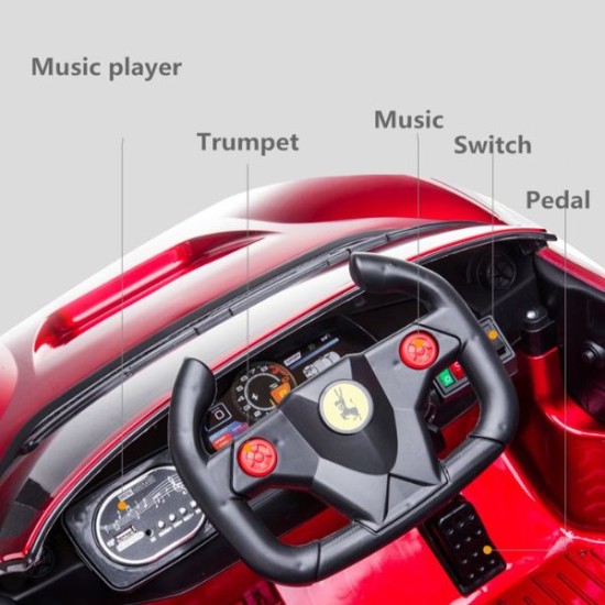 Ferrari remote control and self - driving electric car for children image