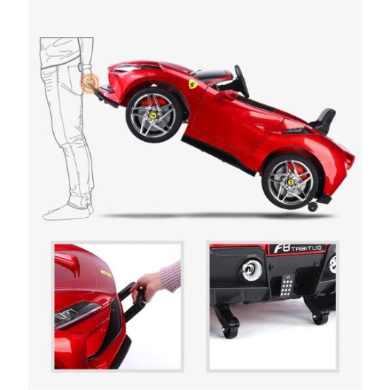 Ferrari remote control and self - driving electric car for children image