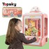 Kids Claw Machine with Lights Sound Gift Electronic Small Catching Doll Machine image