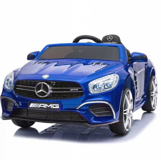 Mercedes-Benz license ride on car 12V kids electric toy car with leather seat image