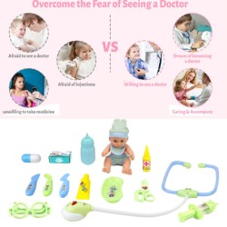 Pretend Play Doctor Set With Doll Toys