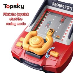 Electric Simulator Driving Racing Game for Boys and Girls, Steering Wheel Toy with Sound Effects