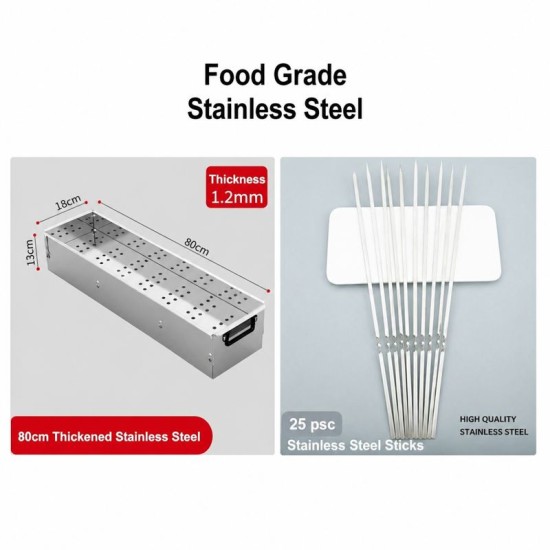 Foldable Stainless Steel Barbecue Grill with Stand image