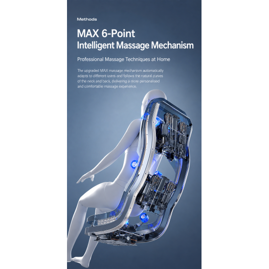 AUX 4DSL Smart Full Body Massage Chair – 152cm SL Trackv image