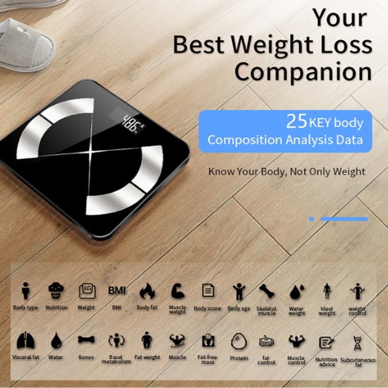 Digital display Smart body fat scale image