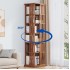 360° Rotating Floor Standing Bookshelf: Simple and Organized Storage Solution for Students and Home Office Furniture , Shelves & Racks, Shelf, Desk & Office Storage image