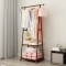 Clothes Rack with 2-Tier Storage Shelf for Shoes and Baskets