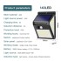 140LED Waterproof Wall Mounted Motion Sensor Solar Lights with Switch for Outdoor 2PCS image