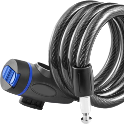 Thick Security Steel Construction Cable Bike Lock with 2 Keys Thick Security Steel Construction Cable Bike Lock with 2 Keys