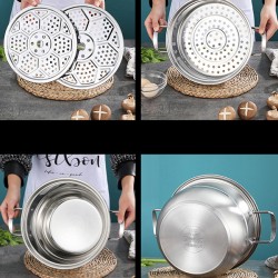 3-Tier Stainless Steel Steamer 3-Tier Stainless Steel Steamer