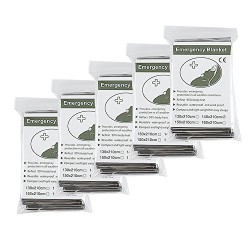 Emergency Blanket,Survival Reflective Thermal First Aid Foil Blanket (Silver) Emergency Blanket,Survival Reflective Thermal First Aid Foil Blanket (Silver)