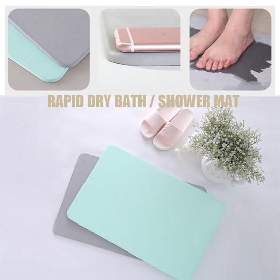 Diatomite Rapid Dry Bath / Shower Mat image