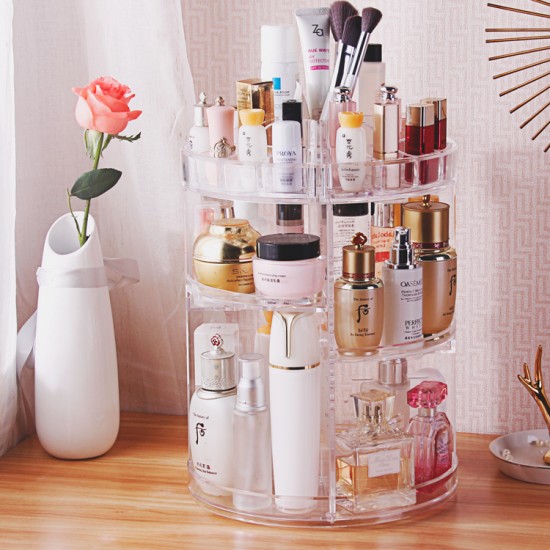 Luxury Spinning Rotating Cosmetic Storage Organiser Storage & Organisation, Bedroom, Home Organizers image
