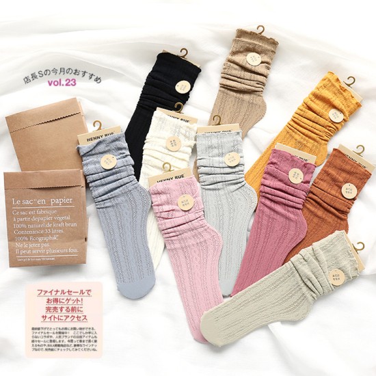 Three pairs of Japanese Style Eyelet Lace Socks image