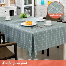 Large Wipe Clean PVC Waterproof Table Cloth Large Wipe Clean PVC Waterproof Table Cloth