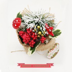 Linen Wrap Plant Pot Christmas Room Decoration Linen Wrap Plant Pot Christmas Room Decoration