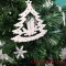 Tree Shape Glittering Ornament For Christmas Tree (Pack of 3)