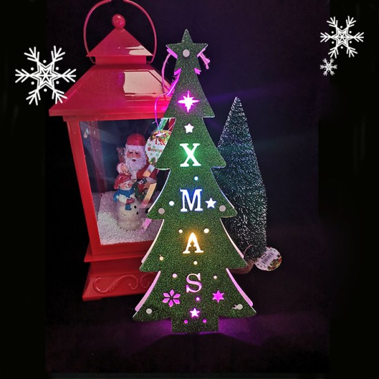 Christmas Door Sign LED Christmas Tree Highlight, Christmas image
