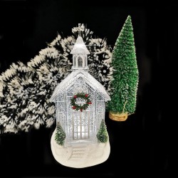 Christmas Decoration Glittering Glass House Snow Globe Christmas Decoration Glittering Glass House Snow Globe