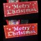 Christmas Door Sign LED With Merry Christmas Letters